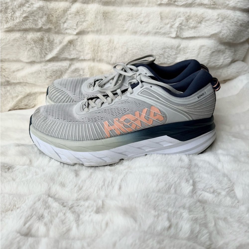 Hoka Bondi 7 Lunar Rock/Black Iris